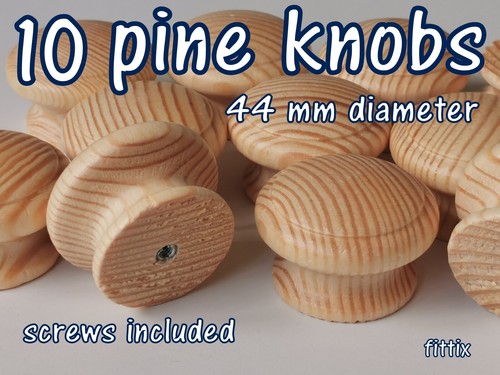 Set pine wooden knobs - of,