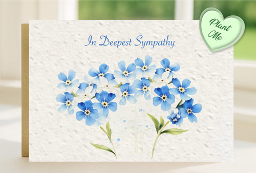 Plantable sympathy card - sympathy,
