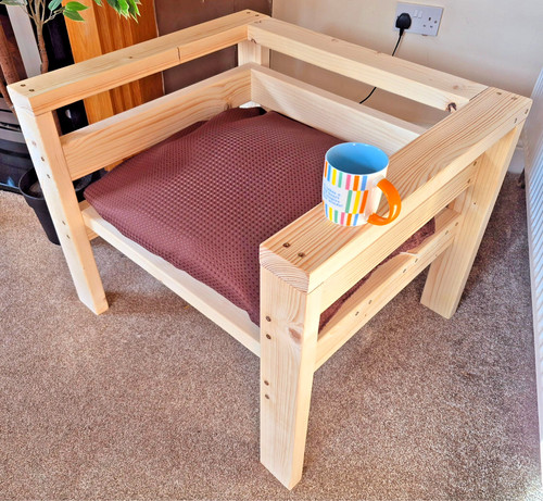 Handmade wooden garden - wooden, chair
