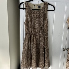 H & M ANIMAL PRINT DRESS SIZE