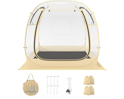 Costway pop bubble tent - up,