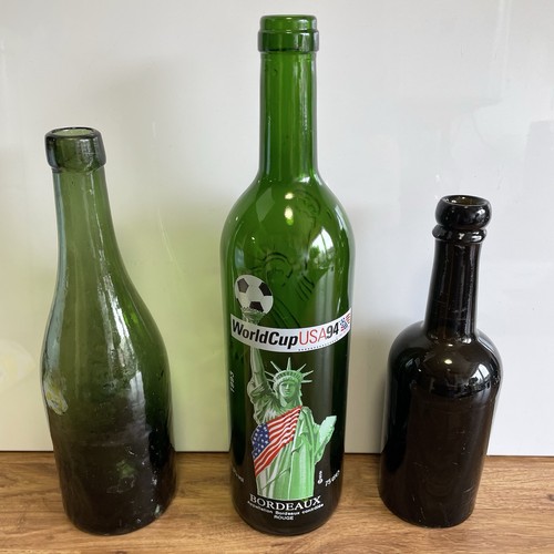 Vintage glass bottles - glass,