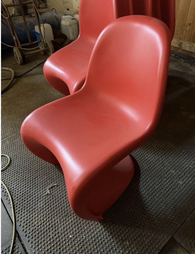 Pair vitra panton chairs - of,