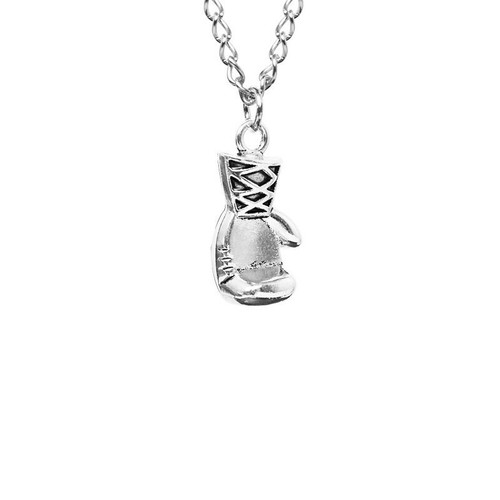 Silver gold boxing glove - gold,