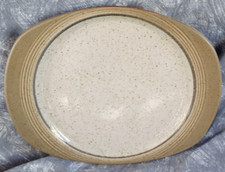 PURBECK POTTERY — OVEN TO TABLE — STUDLAND — x 1 — 12 ½" — OVAL —  STEAK PLATE