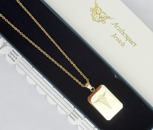 Stainless steel 9ct - gold, sos