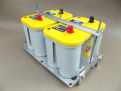 Twin battery tray stainless - twin,