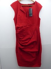 Ladies Stella Morgan red sleeveless midi dress size 14 (NWT)