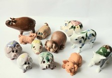 12 Vintage china / clay pig