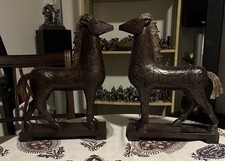 A Pair Of Vintage Wooden Large