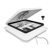 12V Roof Vent Fan Camper Van Motorhome White RV Caravan Skylight Vent UK