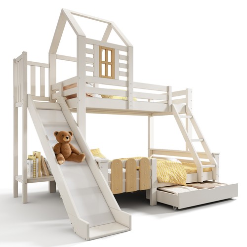 White kids bunk - bunk, cabin