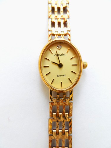 Ladies accurist diamond - ladies, 9ct