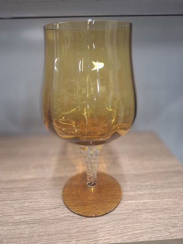 Empoli amber glass vase brandy - amber,