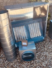 Commercial Kitchen Canopy/Hood + 4FT Extraction Kit With Fan Box FREE DELIVERY