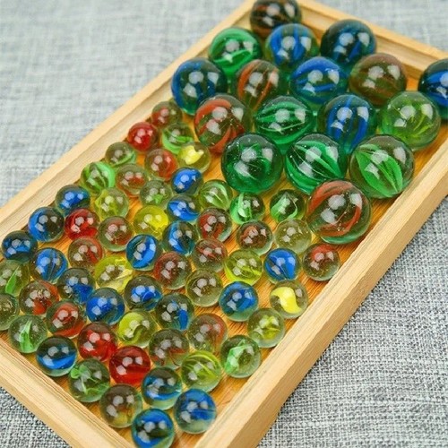 30x coloured glass - coloured, marbles