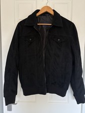 Zara Man Black Faux Suede