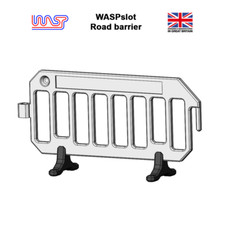 Slot Car Trackside Scenery  White Road Barriers x 8 1:32 Scale WASP