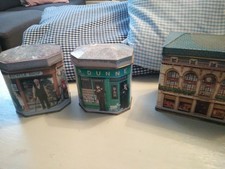 4 Vintage House Shape Tins  Edwardian Collection & Ian Logan