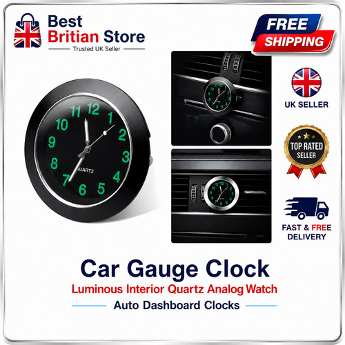 Car gauge clock - clock, luminous