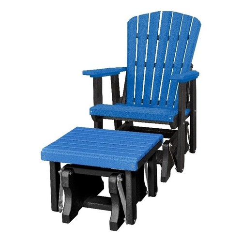 Fan back glider and ottoman - fan,