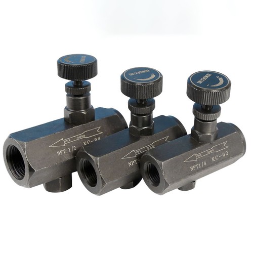 Hydraulic one way throttle - one-way,