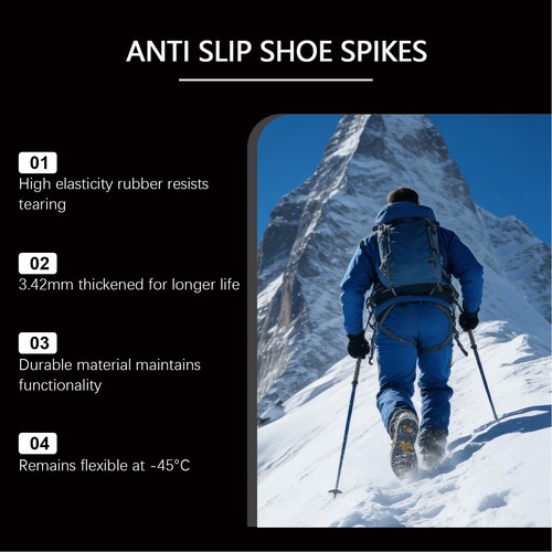 Tooth ice cleats anti slip - ice, anti-slip