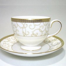 Wedgwood Celechal Gold Cup Saucer Pair Set From Japan