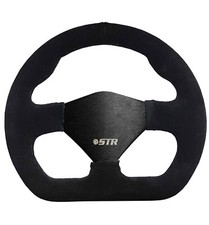 10" Steering Wheel Single Seater Black Suede black Spars Kit Rally Racing STR