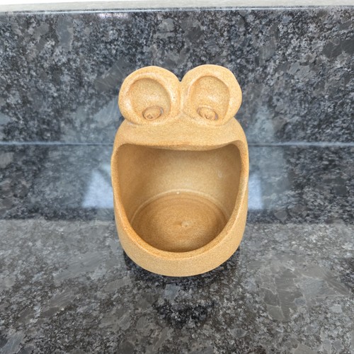 Frog earthenware salt cellar - earthenware,