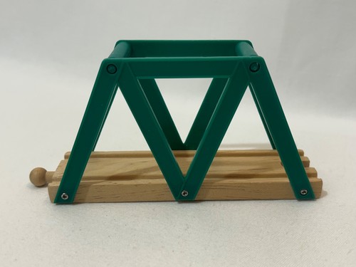 Wooden green bridge viaduct - wooden,