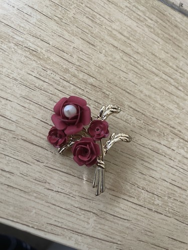 Gorgeous wine red floral - wine-red,