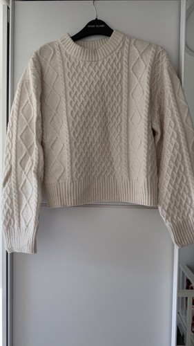 White cable knit - h&m, jumper
