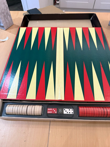 Backgammon board game - game, complete
