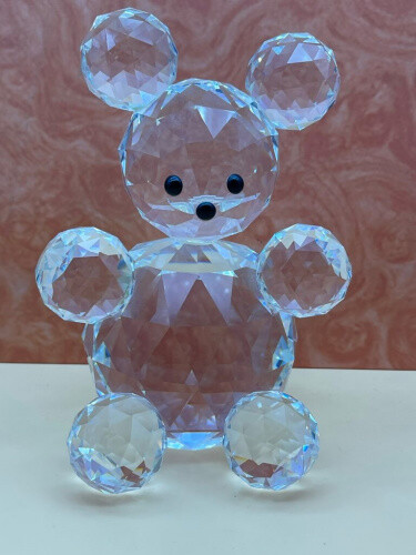 Crystal figurine giant teddy - crystal,