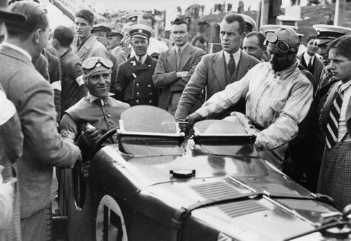 Tazio nuvolari his mg - nuvolari, in