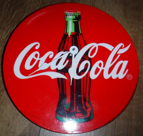 Coca cola bottle wall - cola, clock