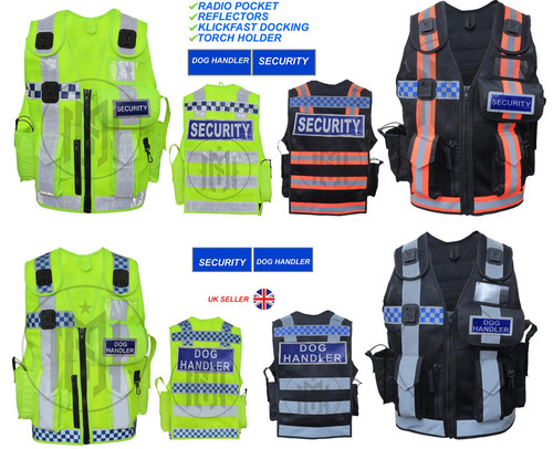 Hiviz security vest police dog - security,