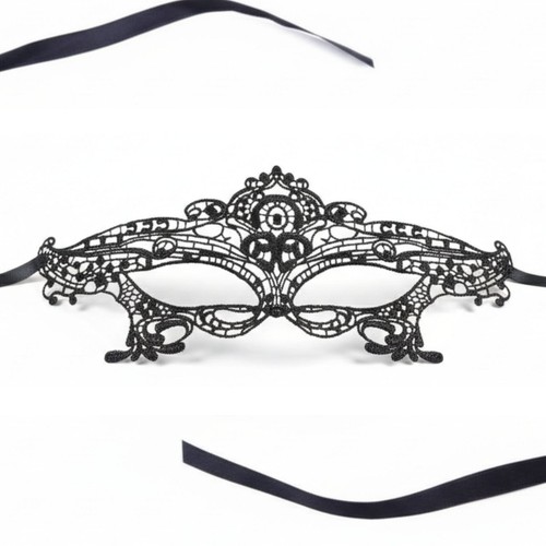 Black lace masquerade - black,