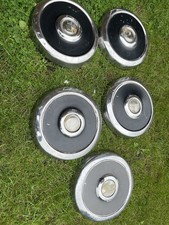 Rare Classic Ford Escort Mk1 Van Estate Car Set Of 5 Old Hub Caps Wheel Trims
