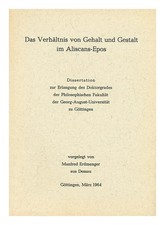 Erdmemger, Manfred the relationship between salary and form in the Aliscans epic 1964 F