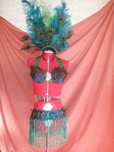 Real showgirl peacock costume - peacock,