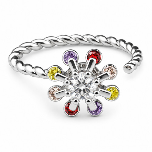 Multicolour flower spinner - multicolour,