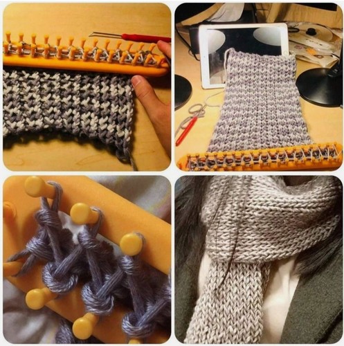 Scarf knitting loom - scarf,
