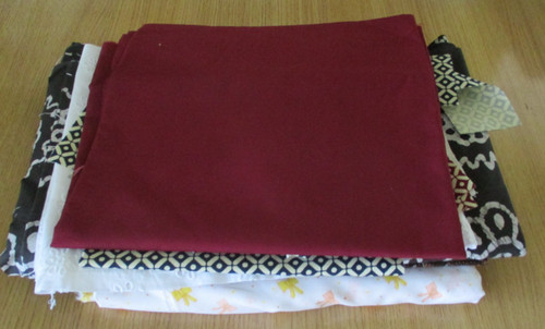 Bundle assorted fabric - bundle, of