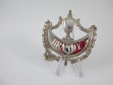 LOVELY SOLID SILVER " BRANDY" DECANTER LABEL, C.J.VANDER Ltd, LONDON 1979