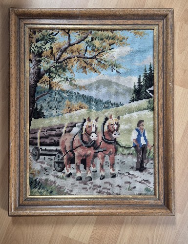 Tapestry picture embroidery - tapestry,