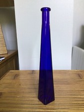 Decorative Blue Glass Bottle