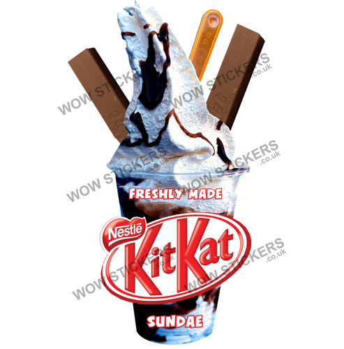 Ice cream van sticker - kit, kat