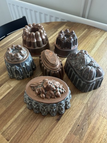 Antique copper molds - antique,